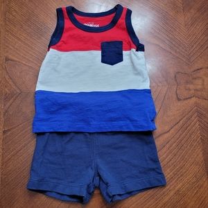 4th of July baby boy outfit 6 to 9 months old infant boy clothes